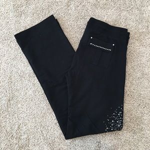 BCBG Maxazria Blingy Sweat Pants XL Long